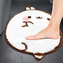 Tapis de Bain Antidérapant Multifonctionnel en Polyester Lavable