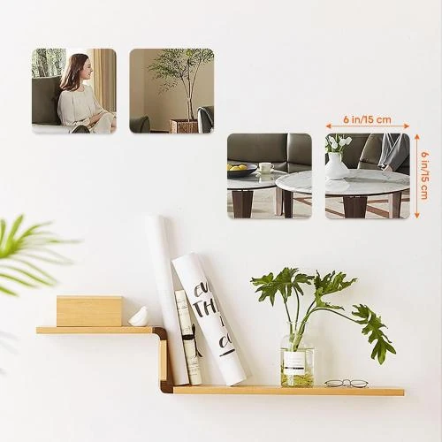 Détail de Carreaux miroirs muraux décoratifs acrylique incassables