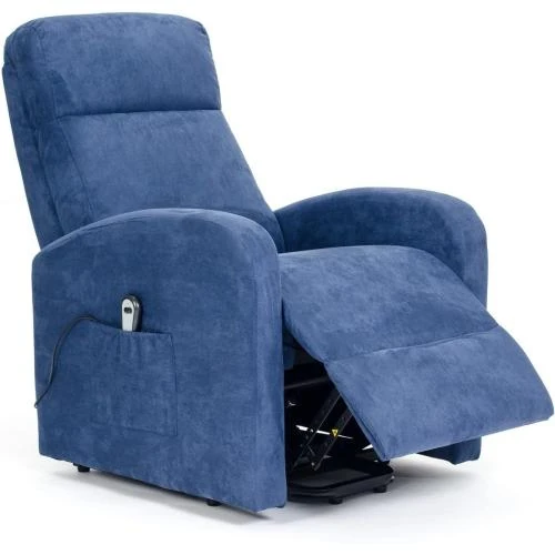 Zoom sur Fauteuil releveur inclinable POLTRONE ITALIA, Bleu