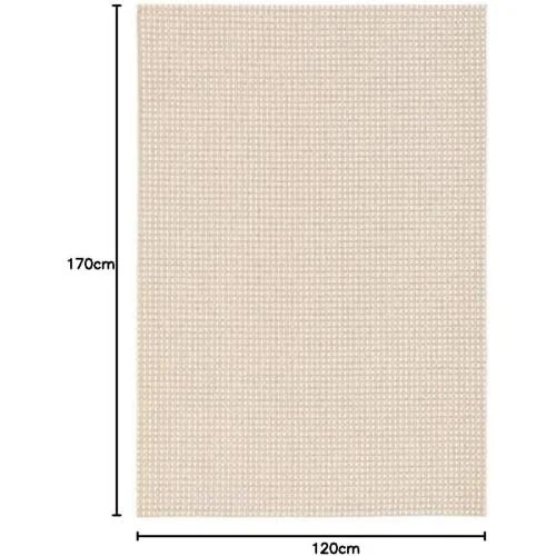 Détail de Tapis Pergamon Armure Plate Beige Crème Intérieur Extérieur