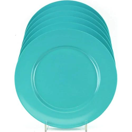 Détail de Reston Lloyd, Bol Mélamine Noir, Assiettes Turquoise