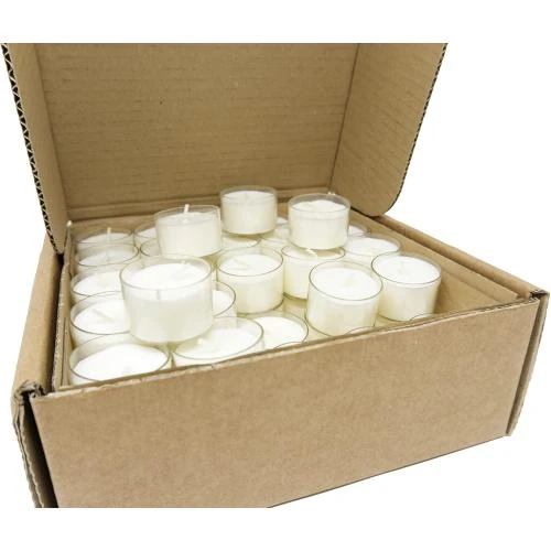 Détail de Bougies chauffe-plat Coraz Home, cire soja, blanche, non toxique