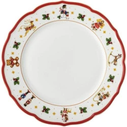 Assiette plate Hutschenreuther Happy Wintertime Rouge