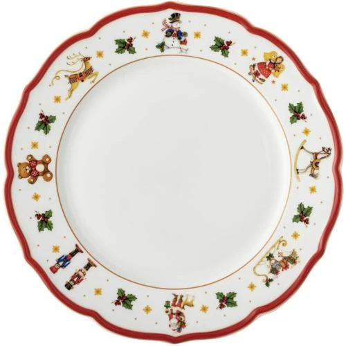 Assiette plate Hutschenreuther Happy Wintertime Rouge - Vue principale