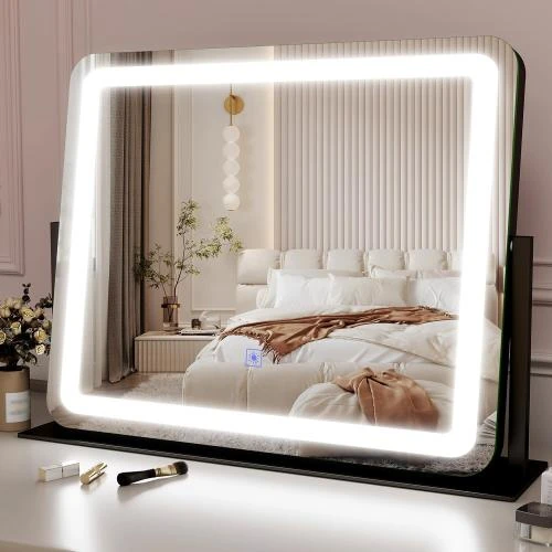 Miroir lumineux courtoisie, Smart Touch, 3 couleurs, rotation - Vue principale