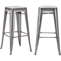 Chaises Industrielles Metal Empilables, Salle à Manger, Cuisine, Salon, Bistrot