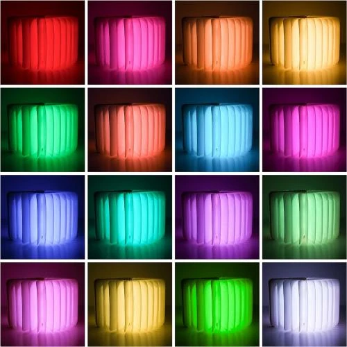 Zoom sur Lampe Livre LED en Bois avec Télécommande pour Décoration Intérieure