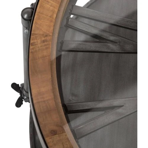 Détail de Table Basse Chrono ATMOSPHERA, Métal, Bois, Design Élégant