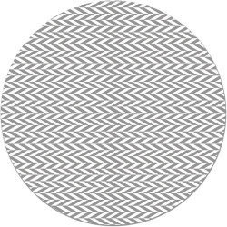 Présentation Tapis Vinyle Ronde Antidérapant Lavable Gris 100 cm
