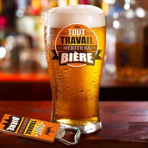 Détail de Coffret Verre à Bière SLA, Cadeau Idéal, Design Élégant