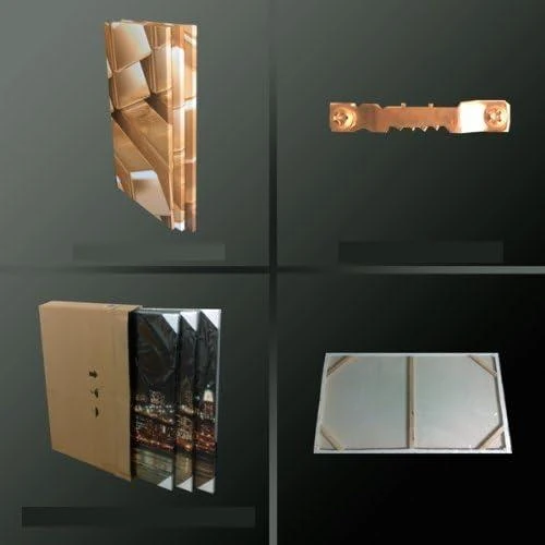 Zoom sur Tableaux Lin Spa, Lot 4, Visario 6527, Décoration