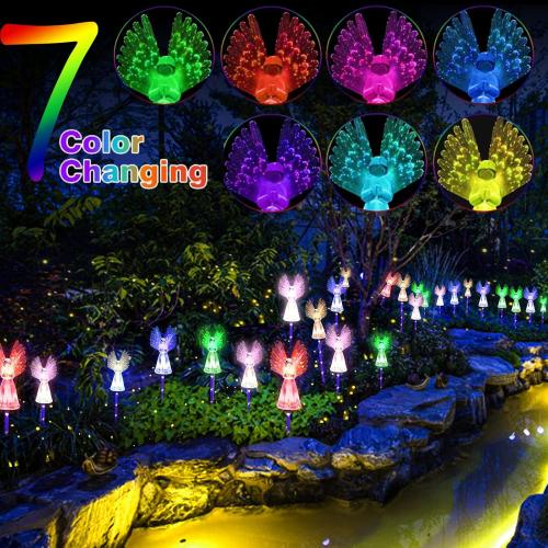 Présentation de Lampes Solaires Décoratives XRR, Anges Lumineux Étanches en situation