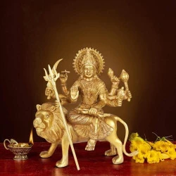 Artvarko Statue Vaishno Devi, Maa Durga, Sculpture Laiton