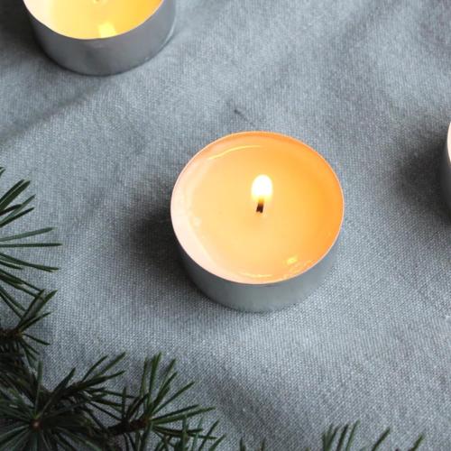 Présentation de Zoom sur Bougies chauffe-plat cire non parfumée, 50 pièces, 8 heures