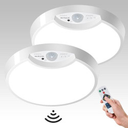 Présentation Plafonnier LED Rechargeable, Détecteur Mouvement, Télécommande