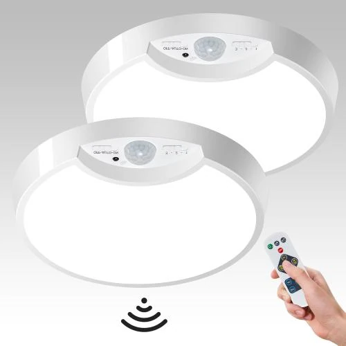 Plafonnier LED Rechargeable, Détecteur Mouvement, Télécommande - Vue principale