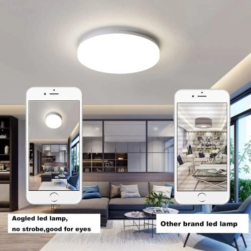 Détail de Plafonnier LED 18W, 1800LM, Étanche IP54, Design Rond