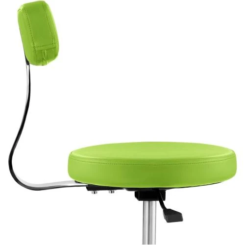 Détail de Physa Terni Tabouret Coiffeur Vert, Roulettes, Dossier