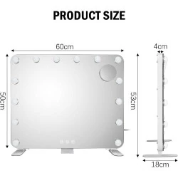 Miroir Maquillage LED, Miroir Hollywood Lumineux, Coiffeuse en situation