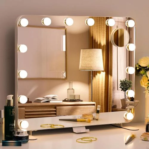 Miroir Maquillage LED, Miroir Hollywood Lumineux, Coiffeuse - Vue principale