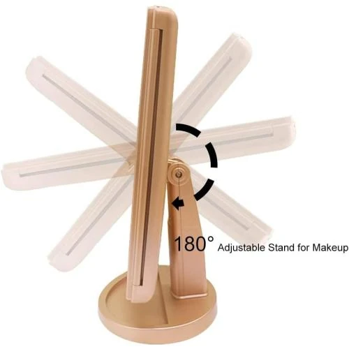 Zoom sur Miroir maquillage lumineux Infitrans, 21 LED, portable