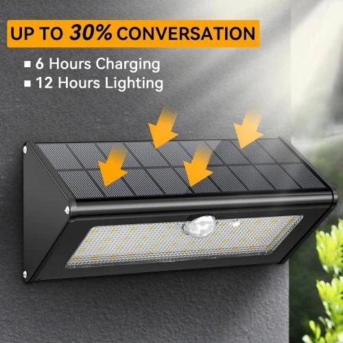 Détail de Licwshi Lampe Solaire LED Extérieur, Détecteur Mouvement, IP65