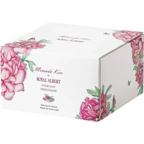 Zoom sur Tasses à thé, soucoupes, porcelaine, multicolore, Royal Albert